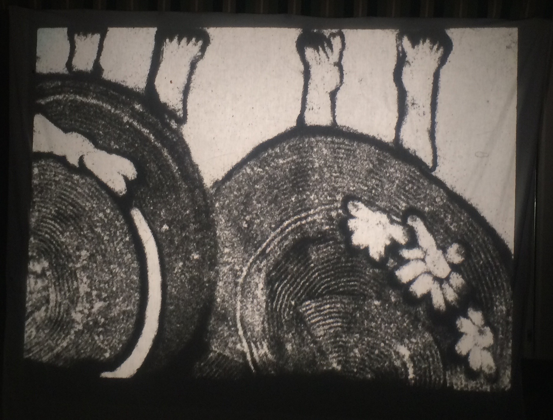 Two lovely ladies in great hats at the beach